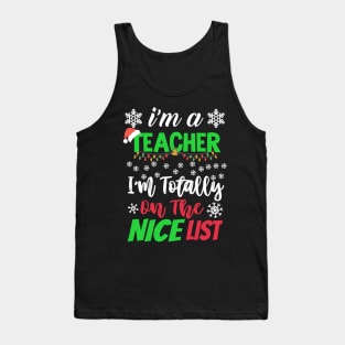 Teacher Christmas Tank Top